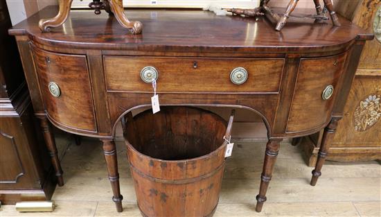 A mahogany sideboard W.156cm